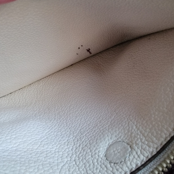 Limited Edition Baseman X Coach Kiki Lyla Bag White Pebbled Leather #F57734 - Picture 13 of 14
